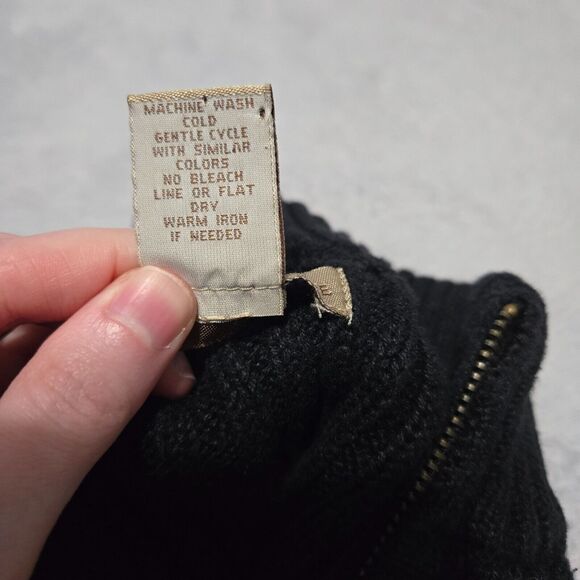 Mountain Lake Womens Sleeveless Black Ribbed Knit Zip Up Vest Size M Outdoors - Picture 4 of 5